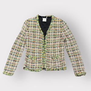 Escada Colourful Tweed Blazer